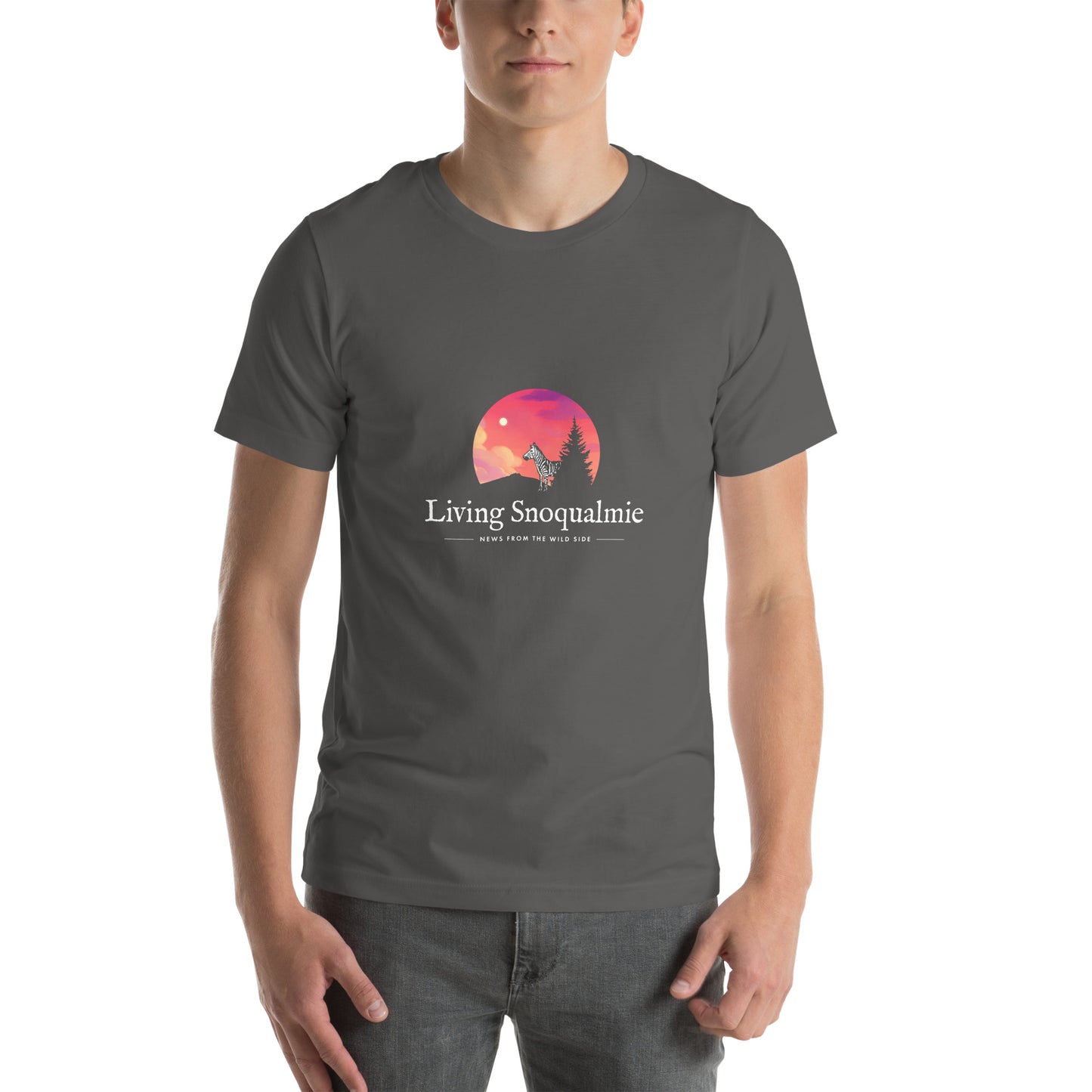 Living Snoqualmie Zebra Unisex t-shirt