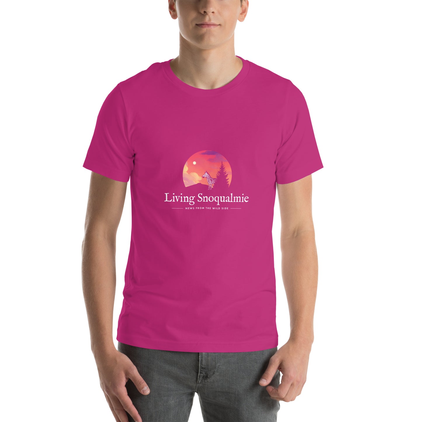 Living Snoqualmie Zebra Unisex t-shirt