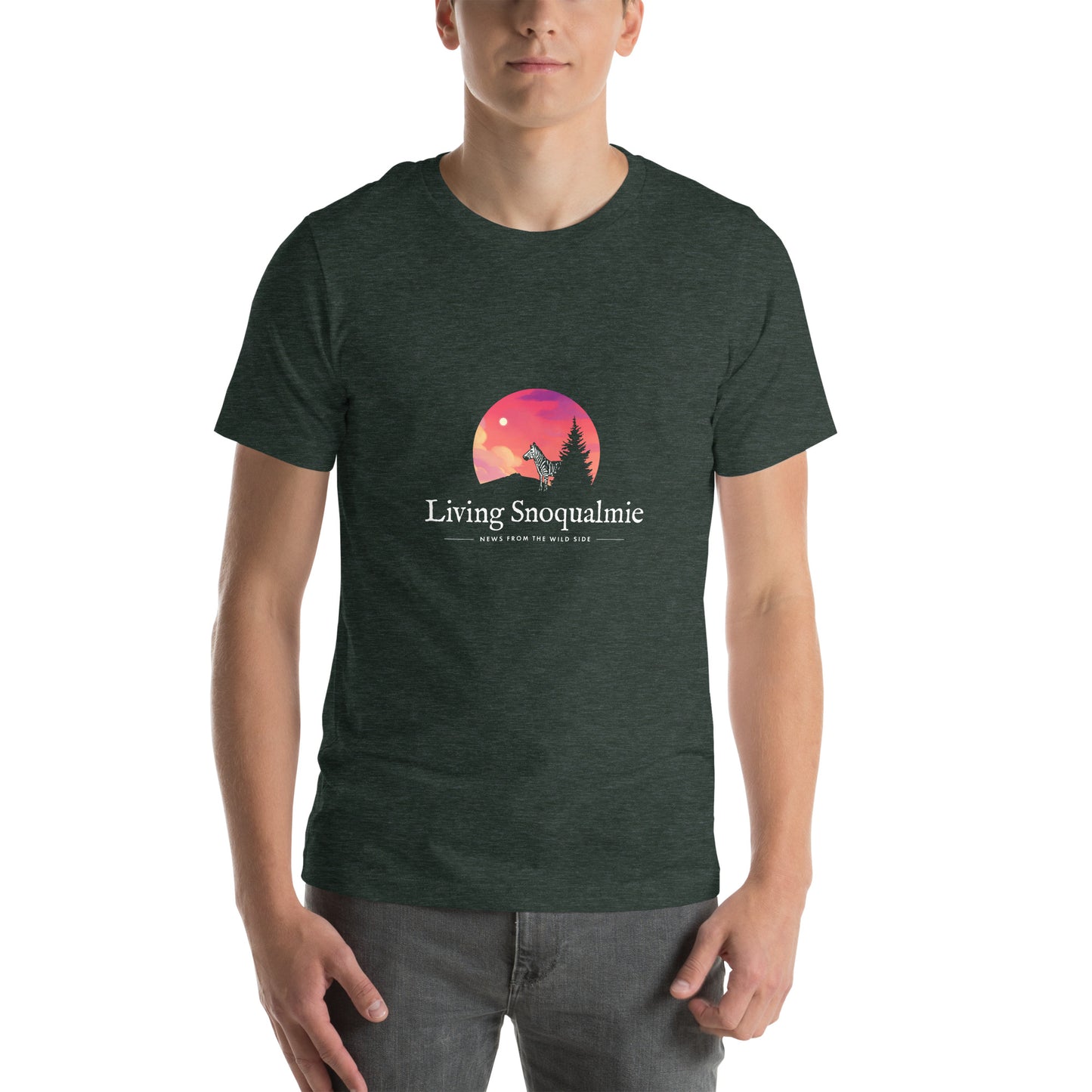 Living Snoqualmie Zebra Unisex t-shirt